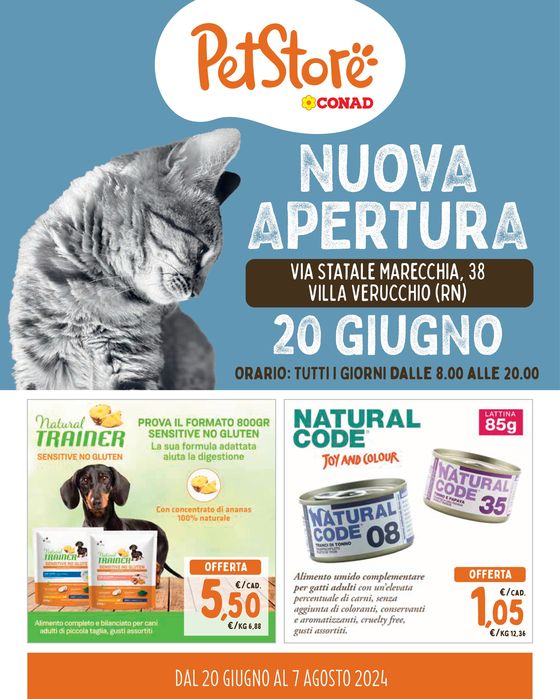 Volantino Pet Store Conad | Nuova apertura | 20/6/2024 - 7/8/2024