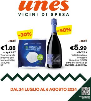 Volantino Unes a Nichelino | Vicini di spesa | 24/7/2024 - 6/8/2024