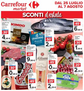 Volantino Carrefour Market a Velletri | Sconti d'estate | 25/7/2024 - 7/8/2024