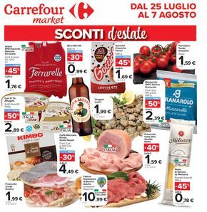 Offerte di Iper e super a Francavilla al Mare | Sconti d'estate in Carrefour Market | 25/7/2024 - 7/8/2024