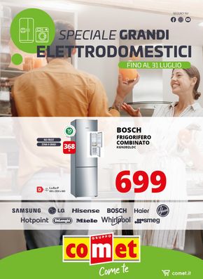 Offerte di Elettronica a Bondeno | Speciale grandi elettrtodomestici in Comet | 18/7/2024 - 31/7/2024