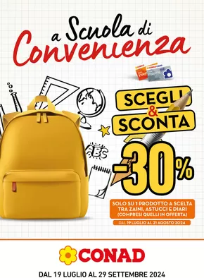 Offerte di Back to school a Assisi | A scuola di convenineza in Conad | 22/7/2024 - 29/9/2024