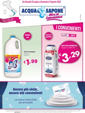 Volantino Acqua & Sapone | I convenienti  | 25/7/2024 - 11/8/2024