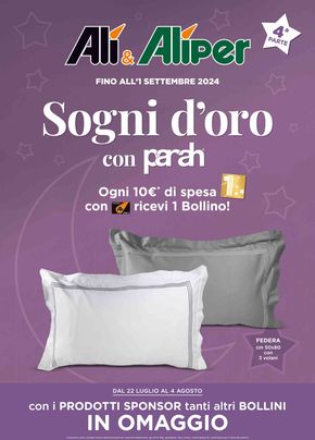 Volantino Alì e Alìper a Bologna | Sogni d'oro | 22/7/2024 - 4/8/2024