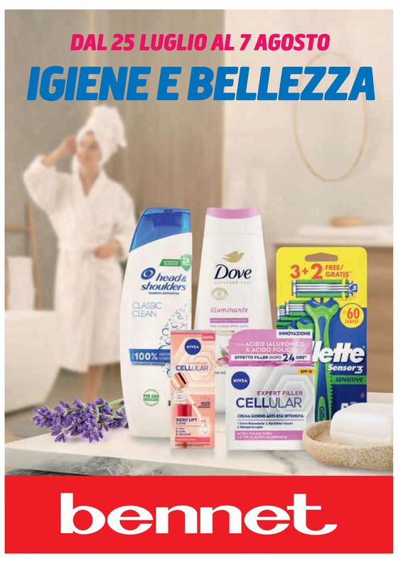 Volantino Bennet a Brescia | Igiene e bellezza | 25/7/2024 - 7/8/2024