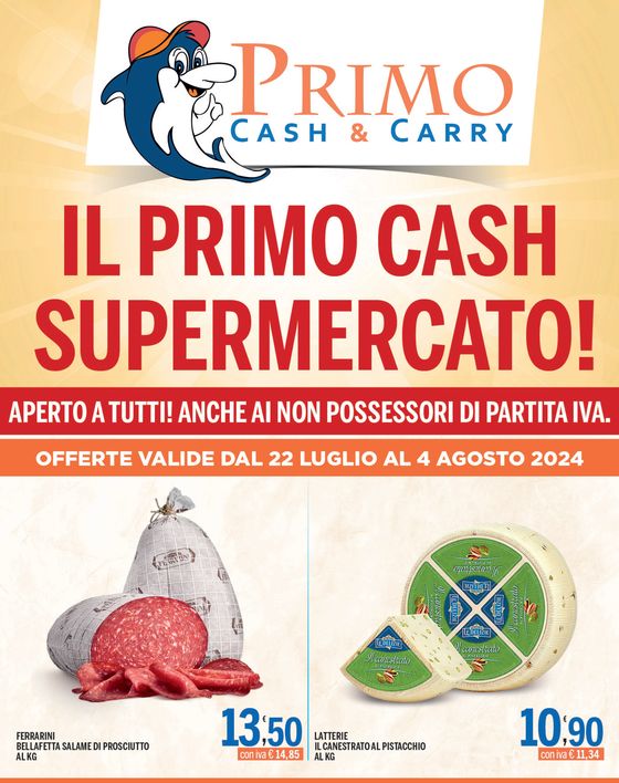 Volantino Pascar | Il primo cash supermercato! | 22/7/2024 - 4/8/2024