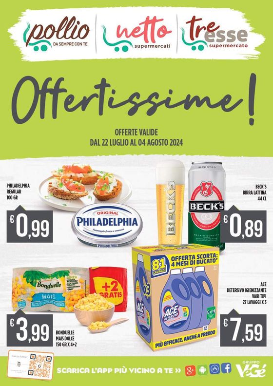 Volantino Netto Supermercati | Offertissime! | 22/7/2024 - 4/8/2024