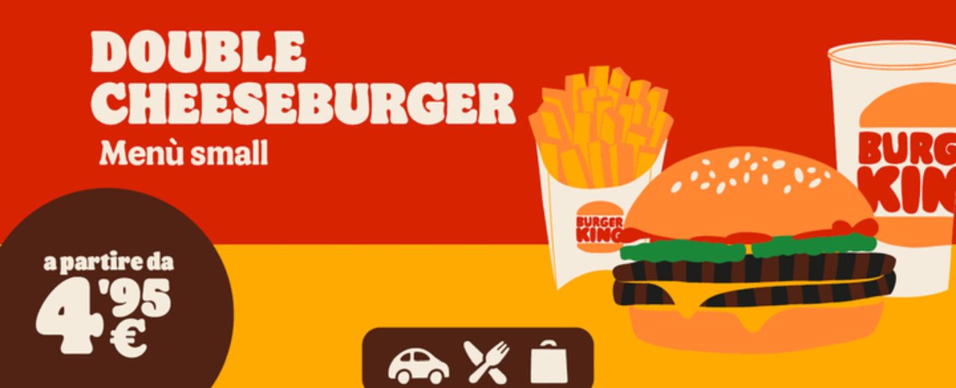 Volantino Burger King a Torino | Menu small | 22/7/2024 - 31/7/2024