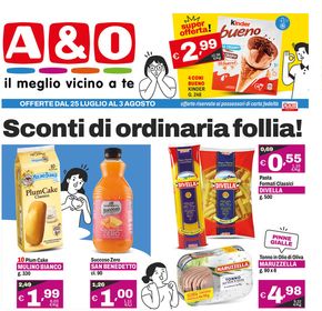 Volantino A&O | Sconti Folli! | 25/7/2024 - 3/8/2024