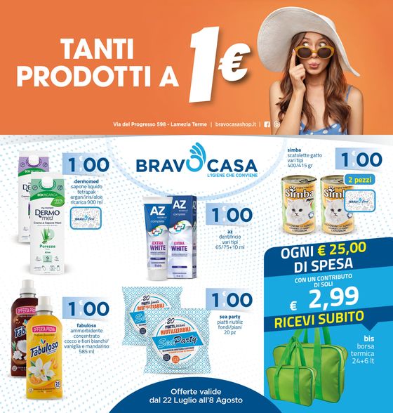 Volantino Bravo Casa | Tanti prodotti a 1€ | 23/7/2024 - 8/8/2024