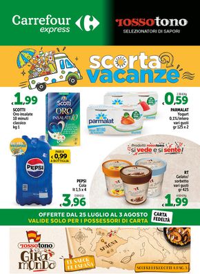 Volantino Carrefour Express | Scorta vacanze | 25/7/2024 - 3/8/2024
