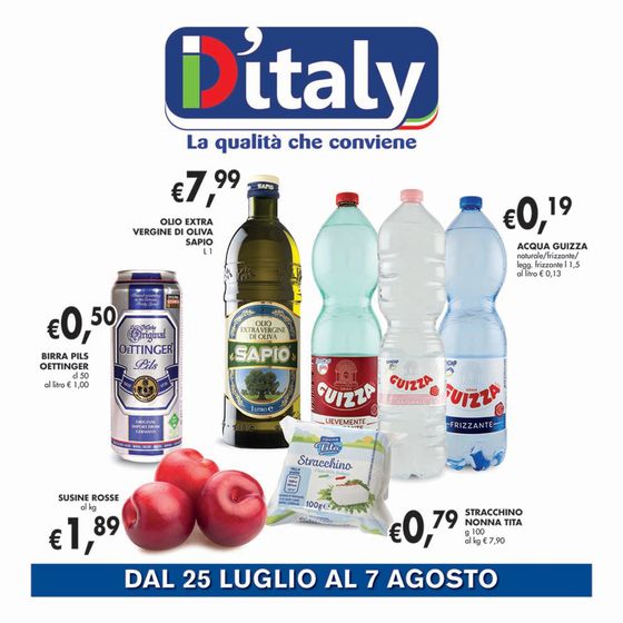Volantino D'Italy | La qualità che conviene | 25/7/2024 - 7/8/2024