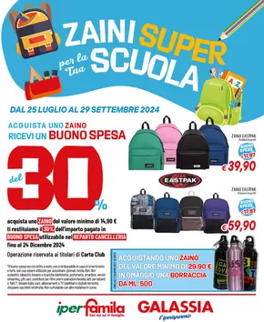 Offerte di Back to school a Brembate | Zaini super per al tua scuola in Galassia | 25/7/2024 - 29/9/2024