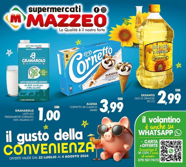 Volantino Mazzeo Supermercati | Il gusto della convenienza  | 23/7/2024 - 4/8/2024
