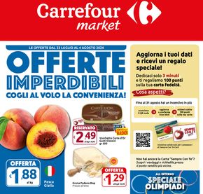 Offerte di Iper e super a Siena | Offerte imperdibili in Carrefour Market | 23/7/2024 - 4/8/2024
