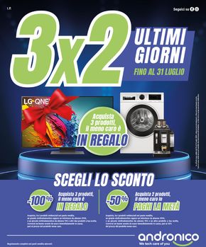 Offerte di Elettronica a Brescia | Ultimi giorni di 3x2 da andronico! in andronico | 25/7/2024 - 31/7/2024