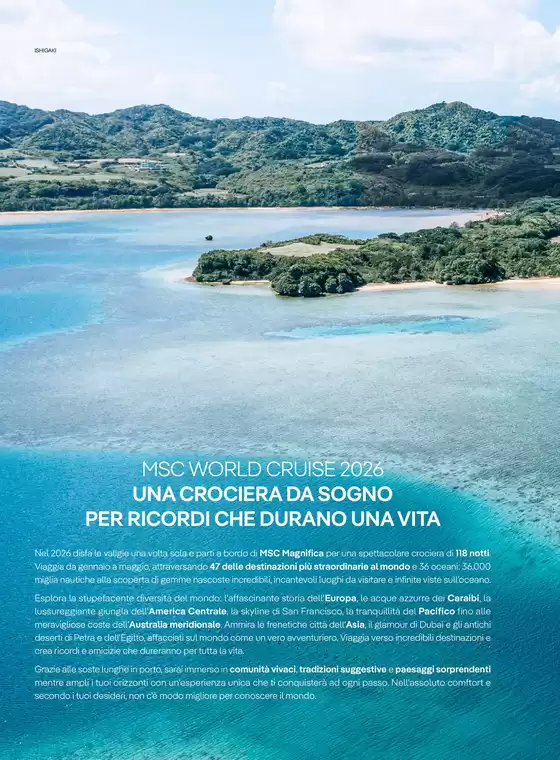 Volantino MSC Crociere a Cuneo | Una crociera da sogno per ricordi che durano una vita | 23/7/2024 - 31/5/2026