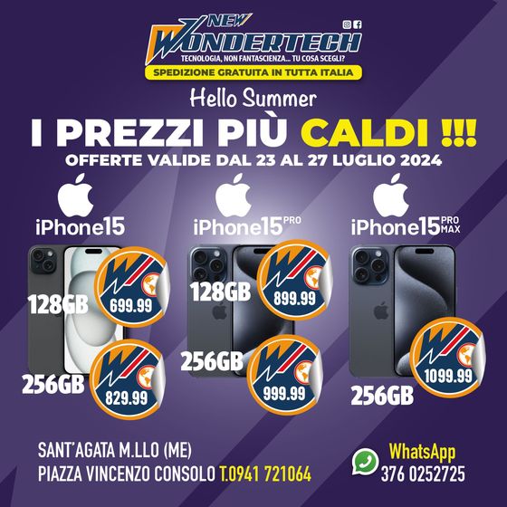 Volantino New Wondertech | I prezzi piu caldi!!! | 24/7/2024 - 27/7/2024