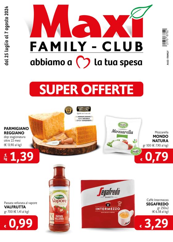 Volantino Maxì Family | Super offerte | 25/7/2024 - 7/8/2024
