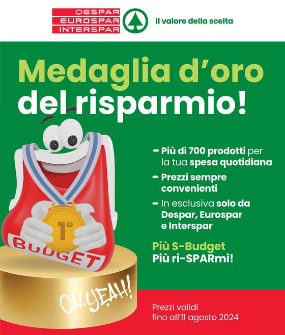 Volantino Interspar a Parma | Medaglia d’oro del risparmio! | 25/7/2024 - 1/8/2024