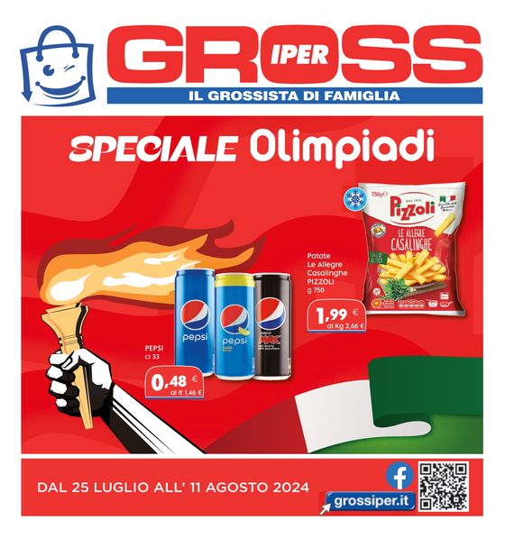 Volantino Gross Iper a Biella | Speciale Olimpiadi | 25/7/2024 - 11/8/2024
