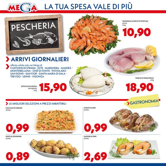 Volantino Supermercati Mega a Treviso | Prezzi bassi tutti i giorni | 26/7/2024 - 7/8/2024