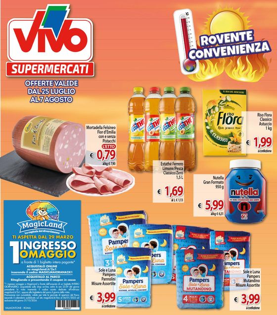 Volantino Vivo Supermercati | Rovente convenienza | 26/7/2024 - 7/8/2024