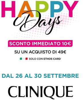 Volantino Ethos a Venezia | Happy days | 29/7/2024 - 30/9/2024