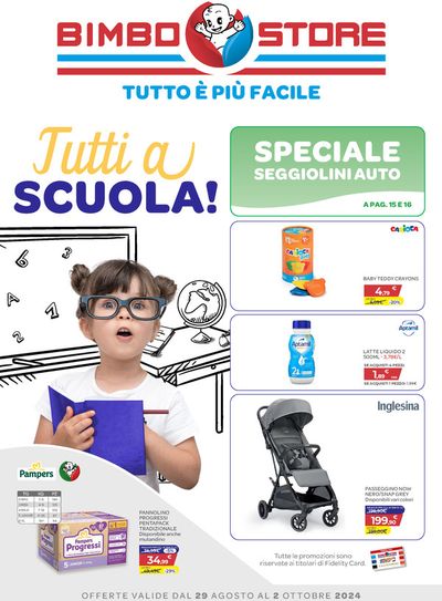 Volantino Bimbo Store a Ferrara | Tutti a scuola! | 29/8/2024 - 2/10/2024