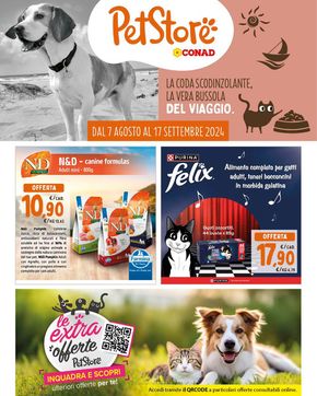 Offerte di Animali a San Nicola la Strada | La coda scodinzolante,la vera bussola del viaggio. in Pet Store Conad | 7/8/2024 - 17/9/2024