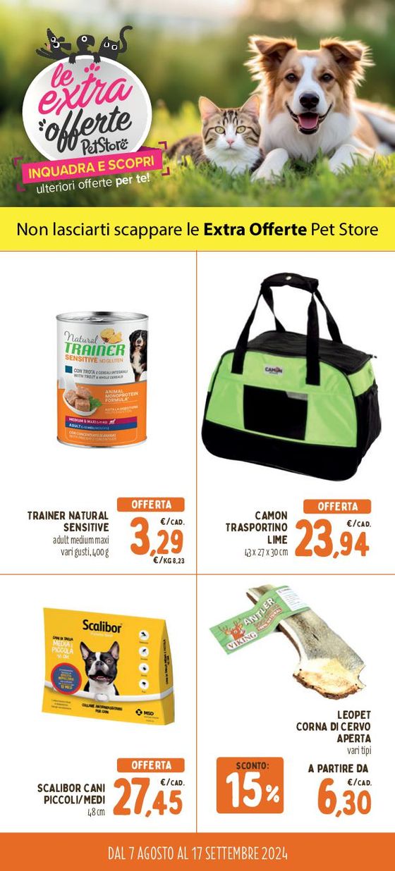 Volantino Pet Store Conad a Napoli | Le extra offerte  | 7/8/2024 - 17/9/2024