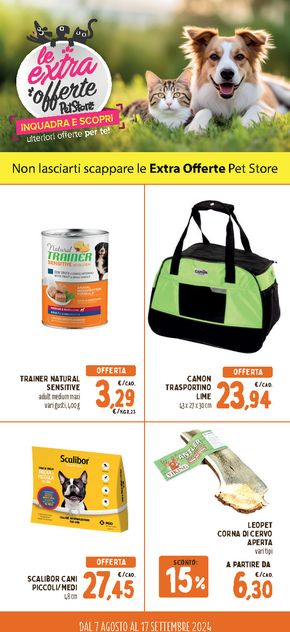 Offerte di Animali a San Nicola la Strada | Le extra offerte  in Pet Store Conad | 7/8/2024 - 17/9/2024