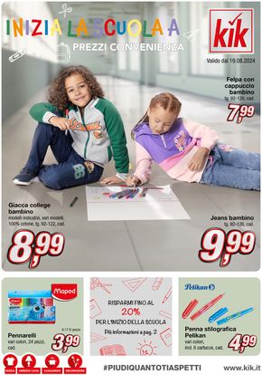 Offerte di Back to school a Gallarate | Inizia la scuola a prezzi convenienza in KiK | 8/8/2024 - 30/9/2024