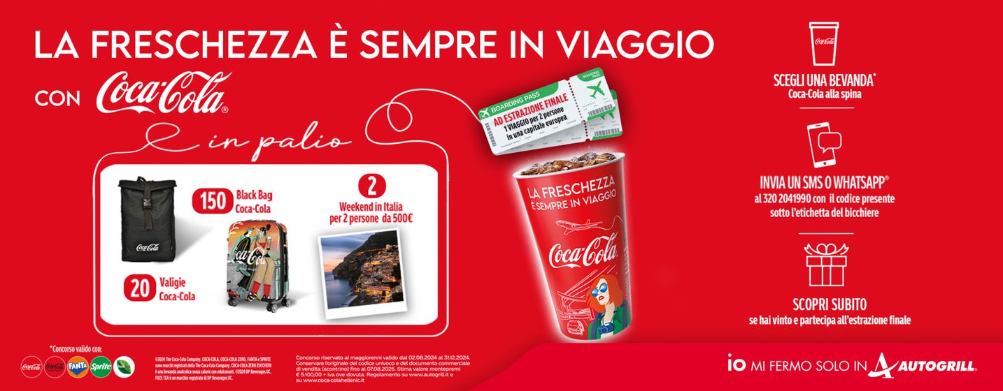 Volantino Autogrill a Arsago Seprio | La freschezza e sempre in viaggio | 9/8/2024 - 31/12/2024