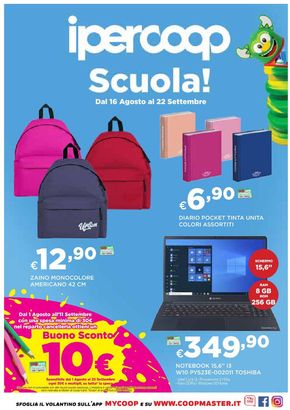 Offerte di Back to school a Cosenza | Scuola! in Ipercoop | 19/8/2024 - 22/10/2024