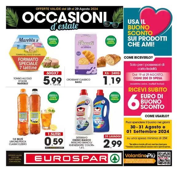 Volantino Eurospar a Strongoli | Occasioni d'estate | 19/8/2024 - 29/12/2024