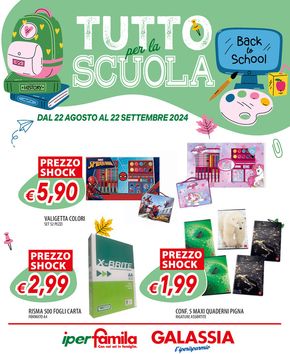 Offerte di Back to school a Codogno | TUTTO PER LA SCUOLA in Iperfamila | 22/8/2024 - 22/9/2024