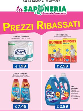 Offerte di Cura casa e corpo a Ponzano Veneto | Prezzi ribassati in La Saponeria | 26/8/2024 - 20/10/2024