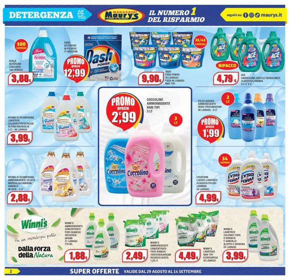 Volantino Maury's a Verano Brianza | A scuola di offerte | 29/8/2024 - 14/9/2024