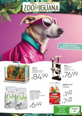 Offerte di Animali a San Nicola la Strada | I megastore degli animali in Zoomiguana | 28/8/2024 - 22/9/2024