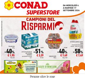 Offerte di Estate a Pero | Campioni del risparmio  in Conad Superstore | 4/9/2024 - 17/9/2024