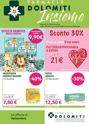 Offerte di Salute e Benessere a Sedico | Le offerte di Settembre in Farmacie Dolomiti | 2/9/2024 - 30/9/2024