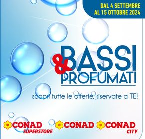 Volantino Conad a Pescolanciano | Bassi&profumati | 4/9/2024 - 15/10/2024