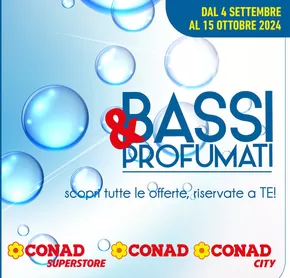 Volantino Conad City a Teora | Bassi&profumati | 4/9/2024 - 15/10/2024