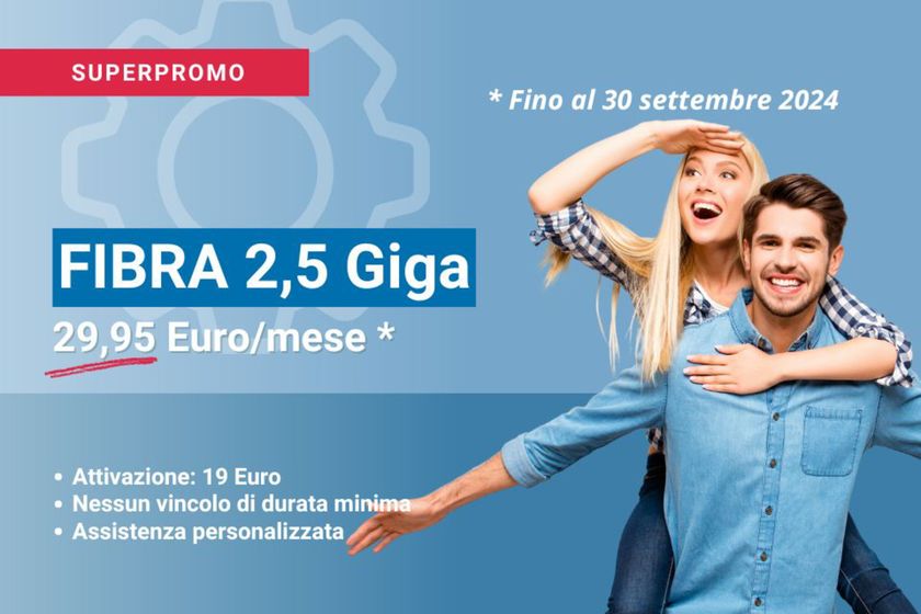 Volantino Ehiweb a Cosenza | Fibra 2.5 Giga | 2/9/2024 - 30/9/2024