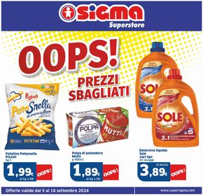 Offerte di Estate a Albano Sant'Alessandro | Oops prezzi sbagliati , Superstore in Sigma | 5/9/2024 - 18/9/2024