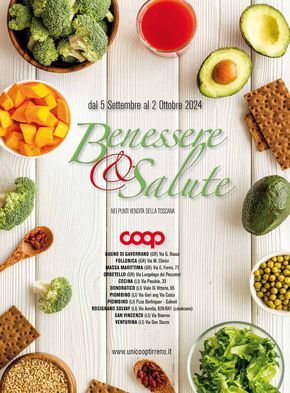 Volantino Coop a Castelnuovo di Val di Cecina | Benessere & Salute  | 5/9/2024 - 2/10/2024