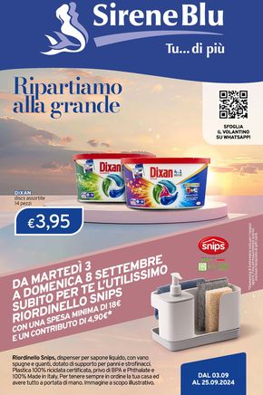 Offerte di Cura casa e corpo a Cassano Magnago | Ripartiamo alla grande in Sirene Blu | 3/9/2024 - 25/9/2024