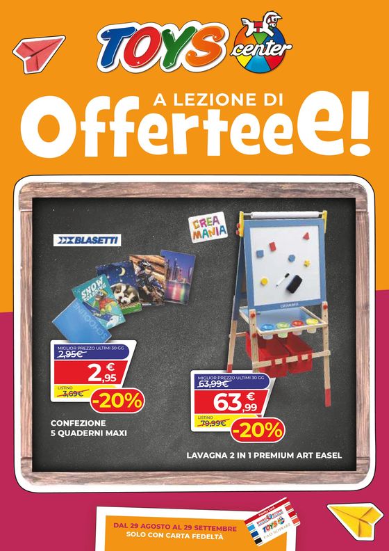 Volantino Toys Center a Latina | A lezione di offerte | 2/9/2024 - 29/9/2024