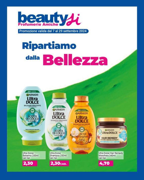 Volantino Beauty Si a Caserta | Ripartiamo dalla bellezza | 7/9/2024 - 29/9/2024